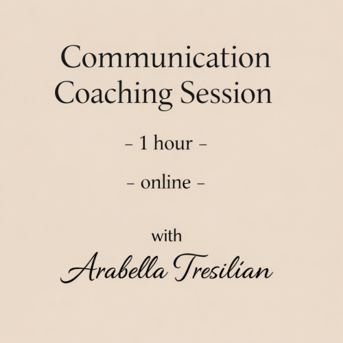 'Communication Coaching Session - 1 hour - online - with Arabella Tresilian'