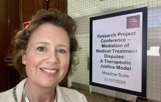 Arabella at Mediation of Medical Treatment Disputes: A Therapeutic Justice Model' - the end-of-project conference led by Dr Jaime Lindsey at the University of Reading
