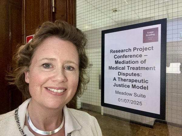 Arabella at Mediation of Medical Treatment Disputes: A Therapeutic Justice Model' - the end-of-project conference led by Dr Jaime Lindsey at the University of Reading