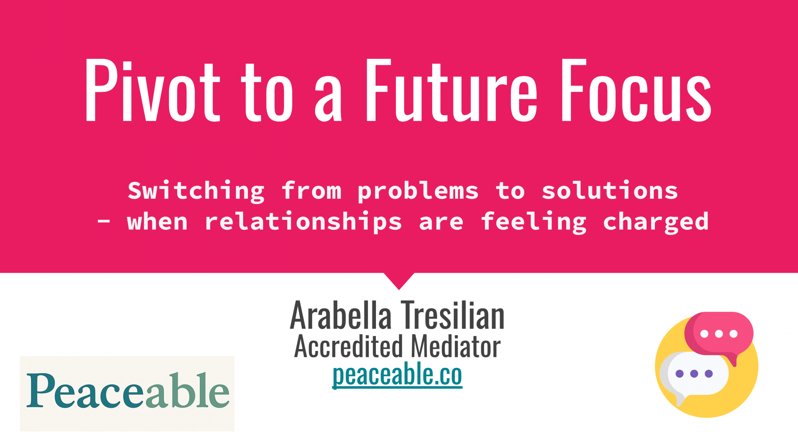 Pivot to a future focus