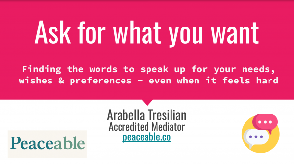 screenshot of Ask for what you want slides